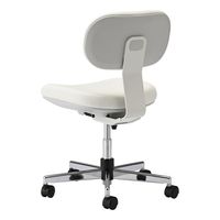 ノーリツイス 導電チェア 背付き 導電 ウレタン巻双輪キャスター(EH型)ホワイト DC-EH16W 1個 1-8180-21（直送品）