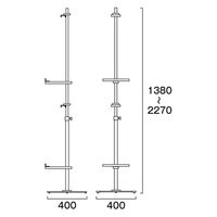 常磐精工 PAパネルスタンドコンビ23G-CB B2パネルセット PA23G-CB-VPB2B2-SET 1台（直送品）