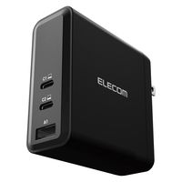 USB充電器 パソコン充電 最大140W USB-C×2 USB-A×1 ブラック ACDC-PD96140BK エレコム 1個（直送品）