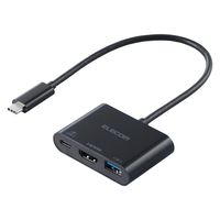 ドッキングステーション タイプC ハブ 3in1 HDMI USB-C /A USBハブ 黒 DST-W11 エレコム 1個（直送品）