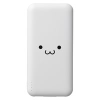 モバイルバッテリー 大容量 10000mAh USB-C×1 USB-A×2 15W しろちゃん EC-C37WF エレコム 1個