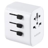 変換アダプター海外 旅行 <コンセントプラグ A/BF/O/SEタイプ> ホワイト ECT-32-15A2CWH エレコム 1個