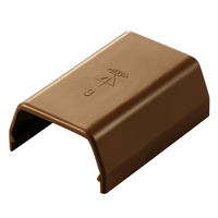 配線カバー モール 接続ユニット ストレート 壁用 フラットモール ブラウン LD-GAFJ3MBR エレコム 1個（直送品）