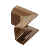 配線カバー モール 接続ユニット 入ズミ 壁用 フラットモール ブラウン LD-GAFR2MBR エレコム 1個（直送品）