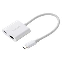USB-C to HDMI 変換アダプタ 4K 60Hz USB充電ポート付 白 MPA-CHDMIPDSMWH エレコム 1個（直送品）