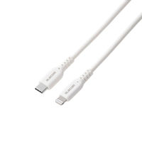 iPhone充電ケーブル USB-C to ライトニング PD対応 最大60W 2m 白 MPA-CLEC20WH エレコム 1個