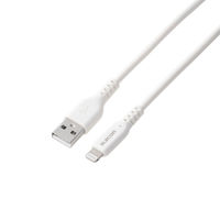 iPhone充電ケーブル USB-A to ライトニング 最大12W 2m 白 MPA-UALECD20WH エレコム 1個（直送品）
