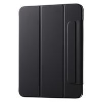 iPad 10.9インチ ケース レザー 本体マグネット装着 手帳型 ブラック TBWA22RWVPF2BKN エレコム 1個（直送品）