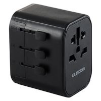 変換アダプター 海外 旅行 <コンセントプラグ A/BF/O/SEタイプ> ブラック T-HPAM-15A2CBK エレコム 1個