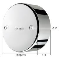 パーマンコーポレーション ホイルセンターキャップ いすゞ 大型トラック リア 駆動側用 22.5インチ 1275325000 1個（直送品）