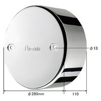 パーマンコーポレーション ホイルセンターキャップ UD 大型トラック リア 駆動側用 22.5インチ 1275730000 1個（直送品）