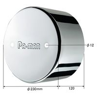 パーマンコーポレーション ホイルセンターキャップ 日野 ひきずり大型トラック リア 22.5インチ 1283200000 1個（直送品）