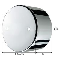 パーマンコーポレーション ホイルセンターキャップ 日野 ひきずり大型トラック リア 22.5インチ 1283210000 1個（直送品）