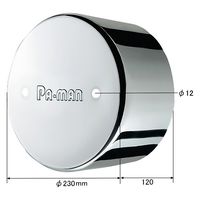 パーマンコーポレーション ホイルセンターキャップ 日野 いすゞ 大型トラック リア 22.5インチ 1284600000 1個（直送品）
