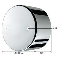 パーマンコーポレーション ホイルセンターキャップ 三菱ふそう 大型トラック リア 22.5インチ 1284710000 1個（直送品）