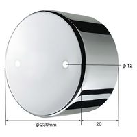 パーマンコーポレーション ホイルセンターキャップ UD 大型トラック リア 22.5インチ 1284910000 1個（直送品）