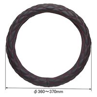 パーマンコーポレーション 極太 ハンドルカバー マットブラック/レッド S 1420370000 1個（直送品）