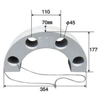 パーマンコーポレーション アオリ保護クッション 大型低床車 19.5インチホイル用 1ヶ売り 1441300000 1個（直送品）