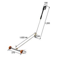 パーマンコーポレーション シャーシ洗浄ガン 車輪付 2130100000 1個（直送品）