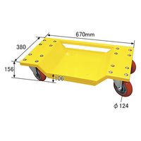 パーマンコーポレーション オートドーリーDX 4輪自在 1台 3222330000 1個（直送品）