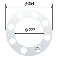 パーマンコーポレーション ホイール保護カバー 4枚組 大型トラック 19.5・22.5インチ 4422200000 1個（直送品）