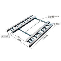 パーマンコーポレーション ローラー台 パレット移動用 1.5ton ストッパー付 5111510000 1個（直送品）