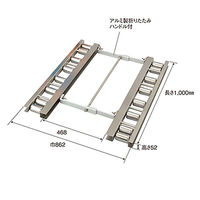 パーマンコーポレーション ローラー台 パレット移動用 1.5ton ステンレス 5111800000 1個（直送品）