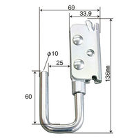 パーマンコーポレーション カーゴテナー衝突防止角材用フック 6435160000 1個（直送品）