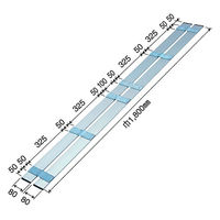 パーマンコーポレーション Lコーナー 折りたたみ式 アルミ 6512100000 1個（直送品）