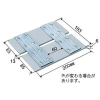 パーマンコーポレーション Lコーナー プラスチック 折りたたみ式 6520300000 1個（直送品）
