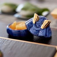 ヤマコー かぶと珍味入 藍 25403 1個（直送品）