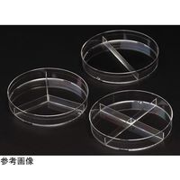 CELLTREAT 100×15mm ペトリ皿 2分割 滅菌済 500個入 229682 1個 68-0311-89（直送品）