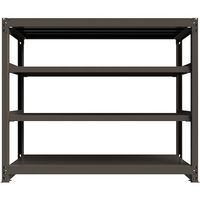 ICHIMAI 重量ボルトレスラック 段荷重1000Kg H1500×W1800×D600 天地4段 単体グレー TH1000-566T4（直送品）