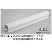 日本緑十字社 防音シート屋内壁面用 防音シートー142 オフホワイト 920×2000×1.42mm 246169 1巻（直送品）