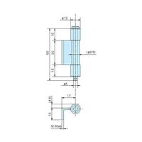 ホシモト SUS製防水型蝶番 SA-6 1個 62-2979-63（直送品）