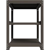 ICHIMAI 重量ボルトレスラック 段荷重1000Kg H1200×W900×D750 天地3段 単体グレー TH1000-437T3（直送品）