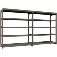 ICHIMAI 重量ボルトレスラック 段荷重1000Kg H2100×W1800×D600 天地5段 連結グレー TH1000-766R5（直送品）