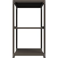 ICHIMAI 重量ボルトレスラック 段荷重1000Kg H2100×W1200×D900 天地3段 単体グレー TH1000-749T3（直送品）