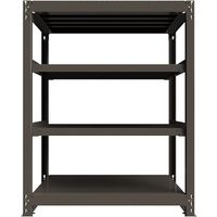 ICHIMAI 重量ボルトレスラック 段荷重1000Kg H1500×W1200×D750 天地4段 単体グレー TH1000-547T4（直送品）