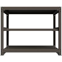 ICHIMAI 重量ボルトレスラック 段荷重1000Kg H1200×W1500×D600 天地3段 単体グレー TH1000-456T3（直送品）