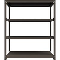 ICHIMAI 重量ボルトレスラック 段荷重1000Kg H2100×W1800×D750 天地4段 単体グレー TH1000-767T4（直送品）