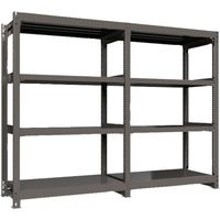 ICHIMAI 重量ボルトレスラック 段荷重1000Kg H1800×W1200×D600 天地4段 連結グレー TH1000-646R4（直送品）