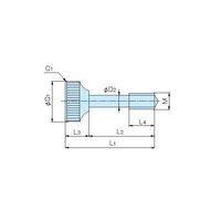 ホシモト ローレットビス K-1-1 1個 62-2983-27（直送品）