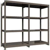 ICHIMAI 重量ボルトレスラック 段荷重1000Kg H2100×W1200×D750 天地4段 連結グレー TH1000-747R4（直送品）