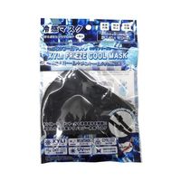 ブレイン 冷感キシリフリーズクールマスク ブラック 10枚入 BR-658-BL 1セット(10枚) 65-2783-74（直送品）