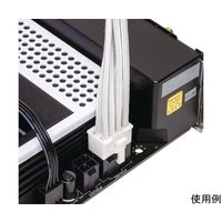 アイネックス EPS12V用電源延長スリーブケーブル 30cm ホワイト PX-004V-WH 1個 67-9258-49（直送品）