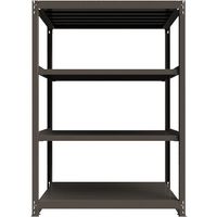 ICHIMAI 重量ボルトレスラック 段荷重1000Kg H2100×W1500×D900 天地4段 単体グレー TH1000-759T4（直送品）