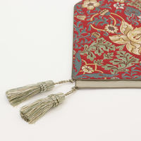 川島織物セルコン モリスデザインスタジオ いちご泥棒 テーブルランナー 350×1800mm レッド HN1711_91R 1枚（直送品）