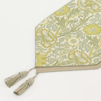 川島織物セルコン モリスデザインスタジオ ピンクアンドローズ テーブルランナー 300×1800mm イエロー HN1713_91Y 1枚（直送品）