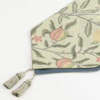 川島織物セルコン モリスデザインスタジオ フルーツ テーブルランナー 300×1800mm グリーン HN1729_91G 1枚（直送品）